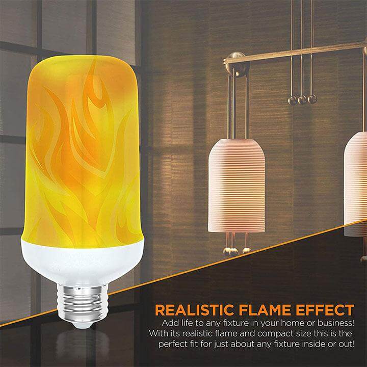 LED-lampor med flameffekt
