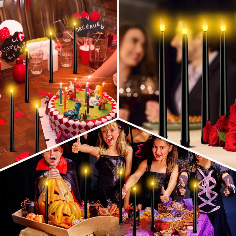 LED Ljus Svart Spets Set för Evenemang Carvallo