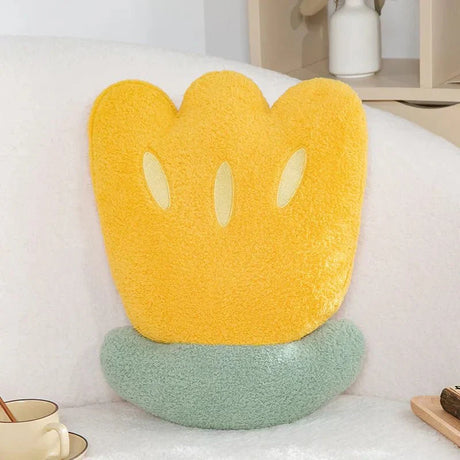 Fleece Flower Throw Cushion i bomull med söt design Carvallo