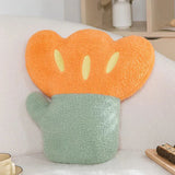Fleece Flower Throw Cushion i bomull med söt design Carvallo