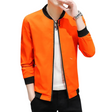 Baseball Windbreaker-jacka för herrar-Hemnix-Orange-M-Hemnix