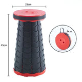 Flexistool - Teleskopisk justerbar pall med halkfri matt yta MILA Sverige