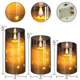 Candle Lights Set med Realistisk LED-Ljus Carvallo