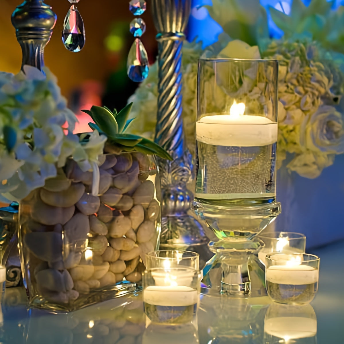 Kampanjset med 40 flytande vaxljus Carvallo