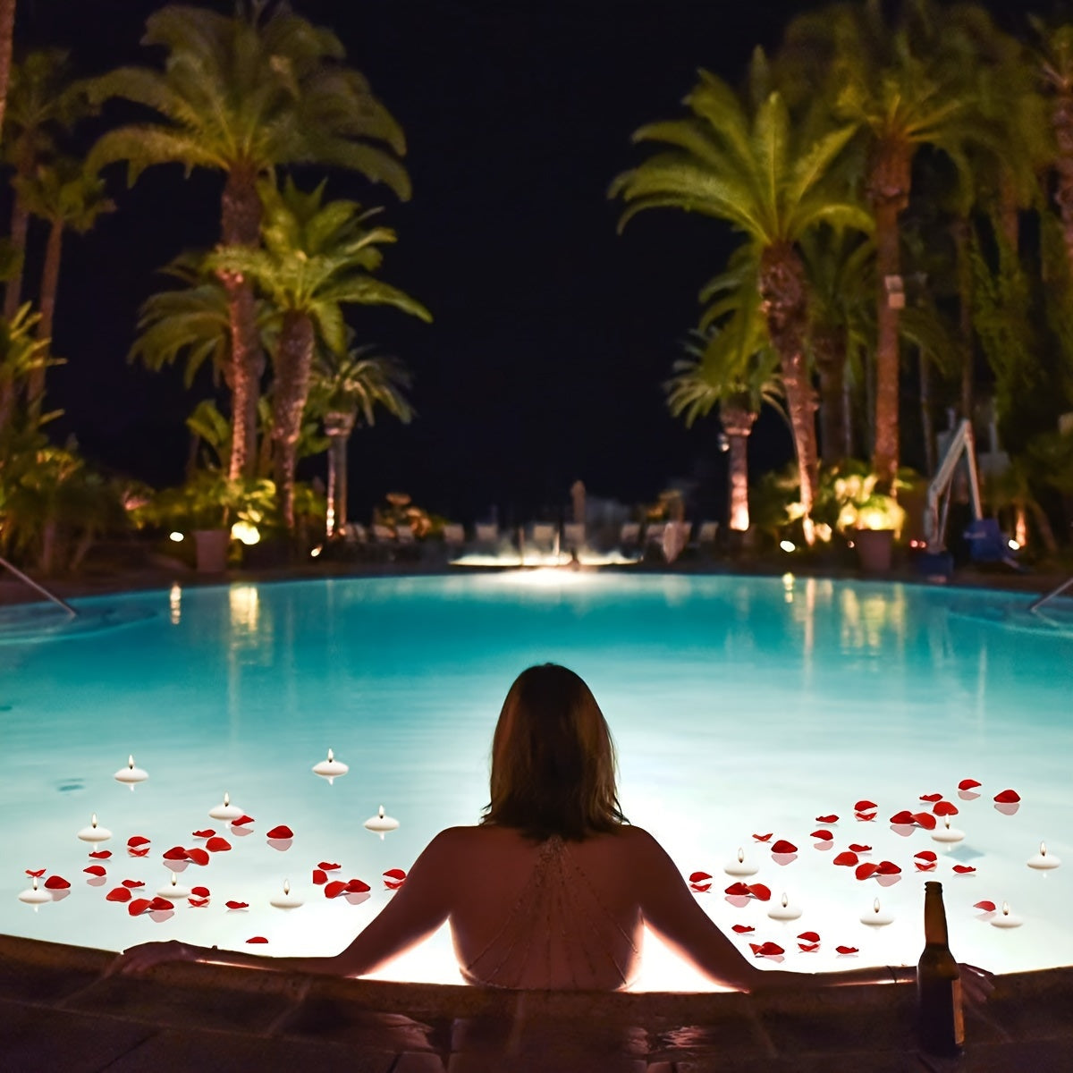 Kampanjset med 40 flytande vaxljus Carvallo