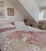 LushPetal Set – Elegant Blommig Sängset Carvallo