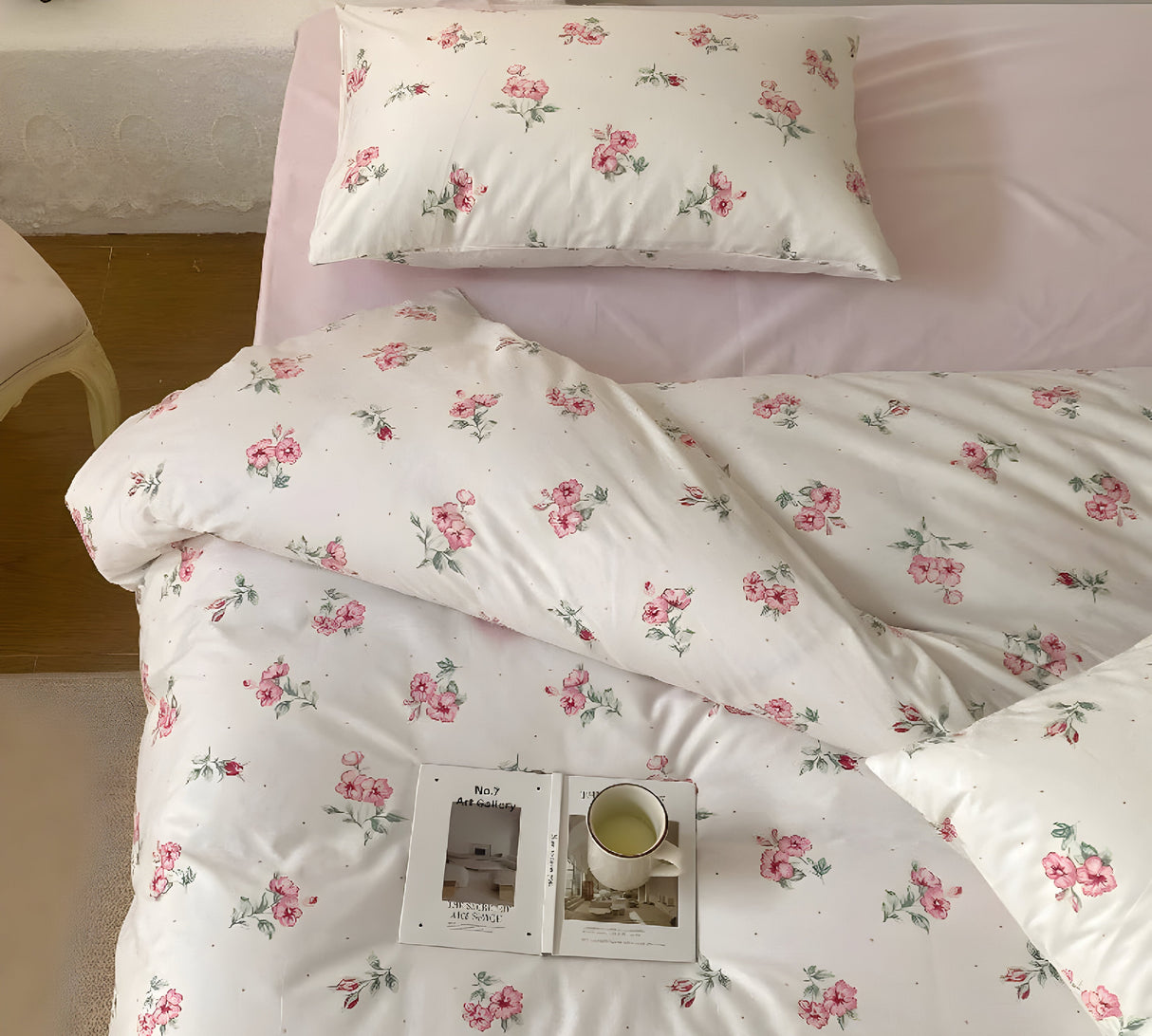 LushPetal Set – Elegant Blommig Sängset Carvallo