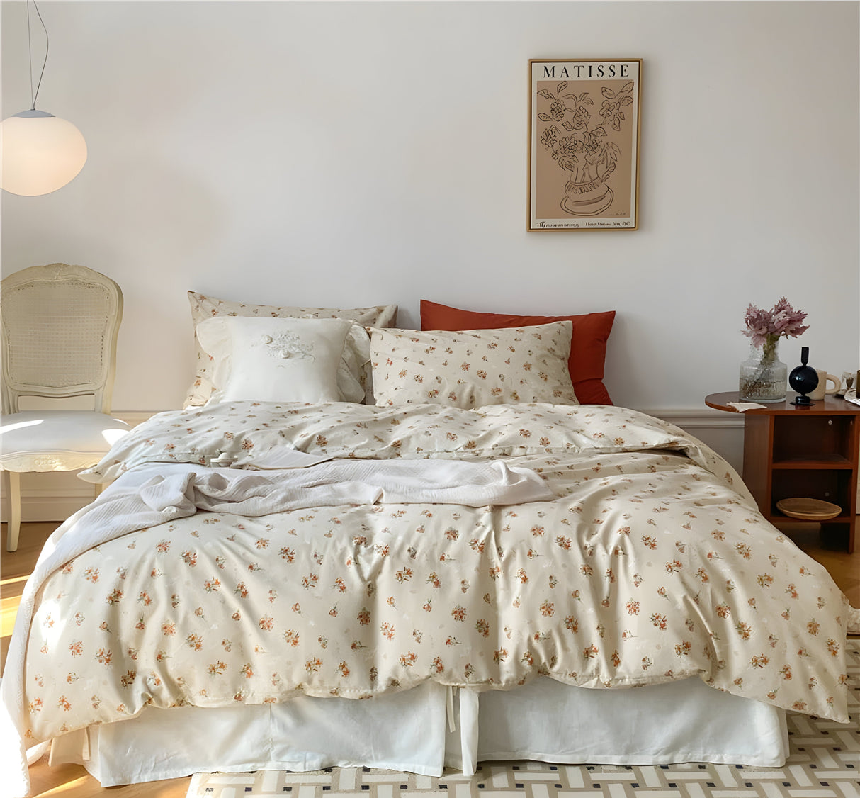 LushPetal Set – Elegant Blommig Sängset Carvallo