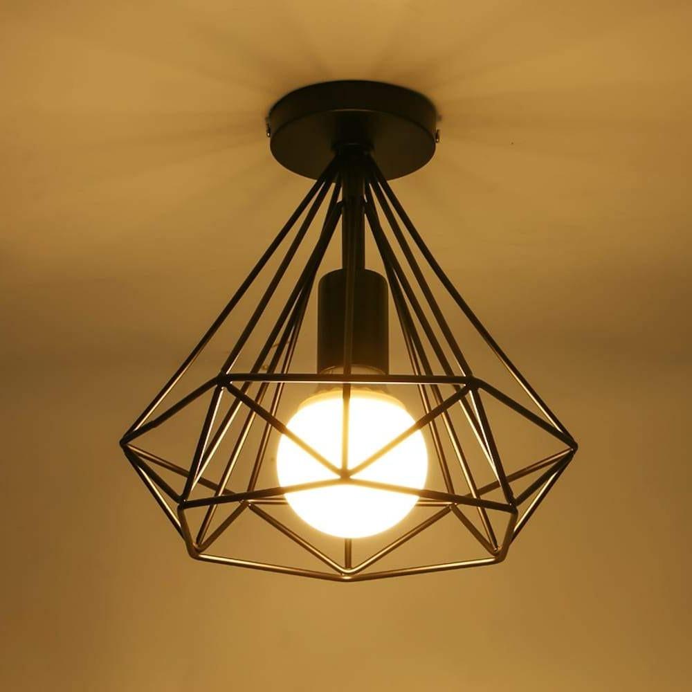 1-Ljus Mini Metall Geometrisk LED Retro Taklampa Carvallo