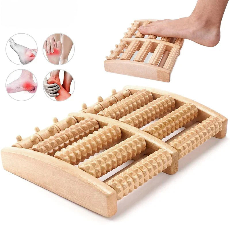 Fotmassage roller i trä-Hemnix-Hemnix