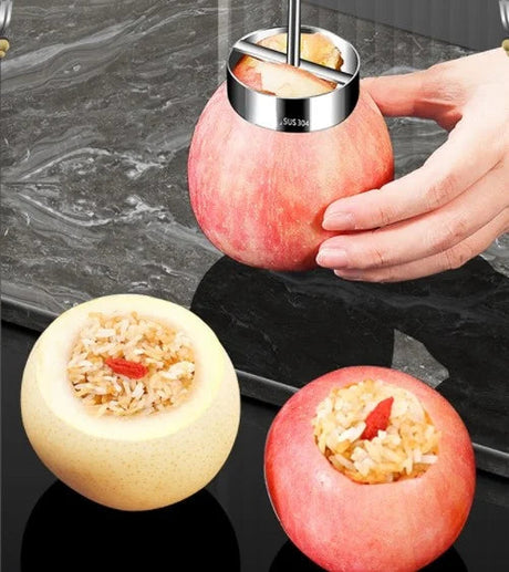Äpple- och päronurkärnare i rostfritt stål – Snabbverktyg för enkel fruktberedning MILA Sverige