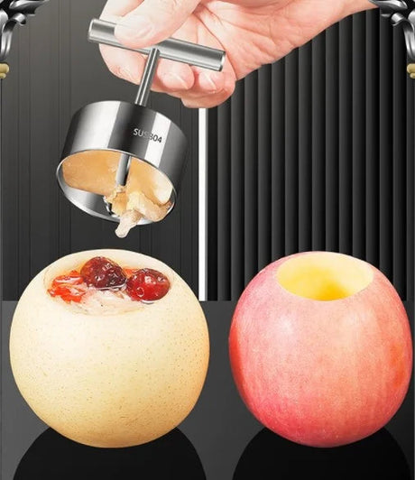 Äpple- och päronurkärnare i rostfritt stål – Snabbverktyg för enkel fruktberedning MILA Sverige
