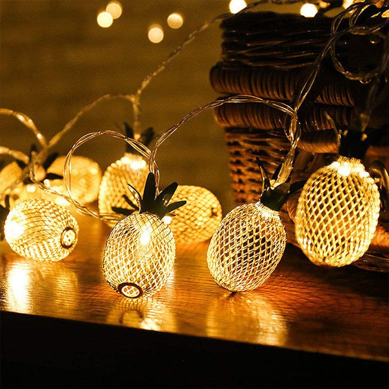 Carvallo - Legesyga ananasformade ljusslingor för förtrollande utomhusdekoration Carvallo