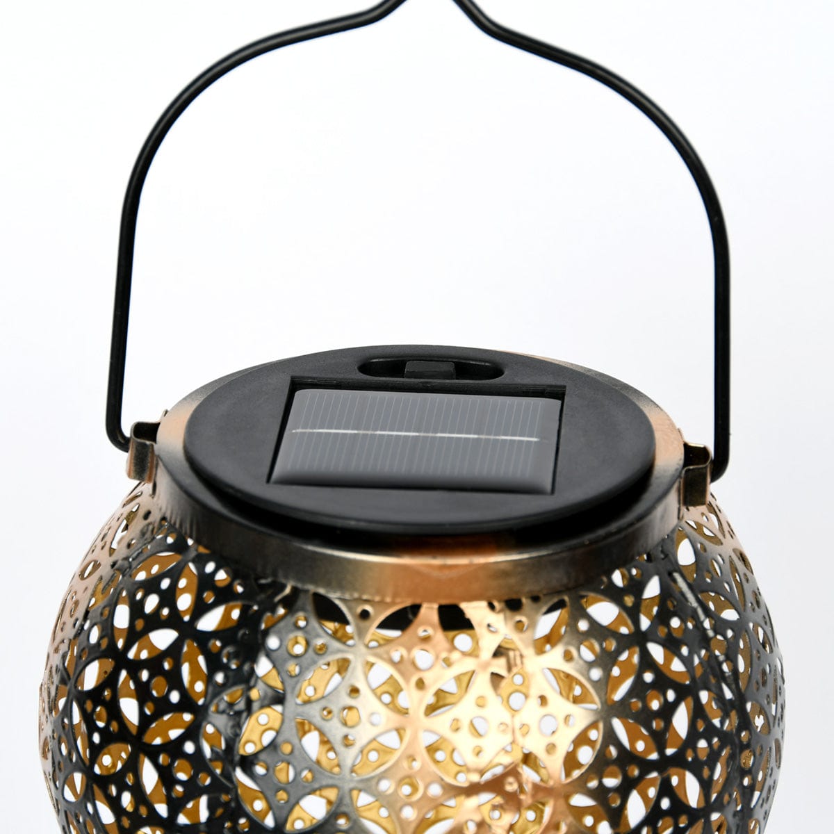 Carvallo Shine Solar trädgårdslampa rostfritt stål | Feenljus-design | Lång ljus varaktighet | 30x12 cm + 80 cm stång Carvallo