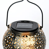 Carvallo Shine Solar trädgårdslampa rostfritt stål | Feenljus-design | Lång ljus varaktighet | 30x12 cm + 80 cm stång Carvallo