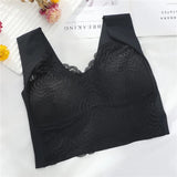 ComfortMax - Plus Size Sömlös BH för Kvinnor M-5XL - Trådlös Minimizer - Push Up-Personligt-BB-Svart-Medium-Hemnix