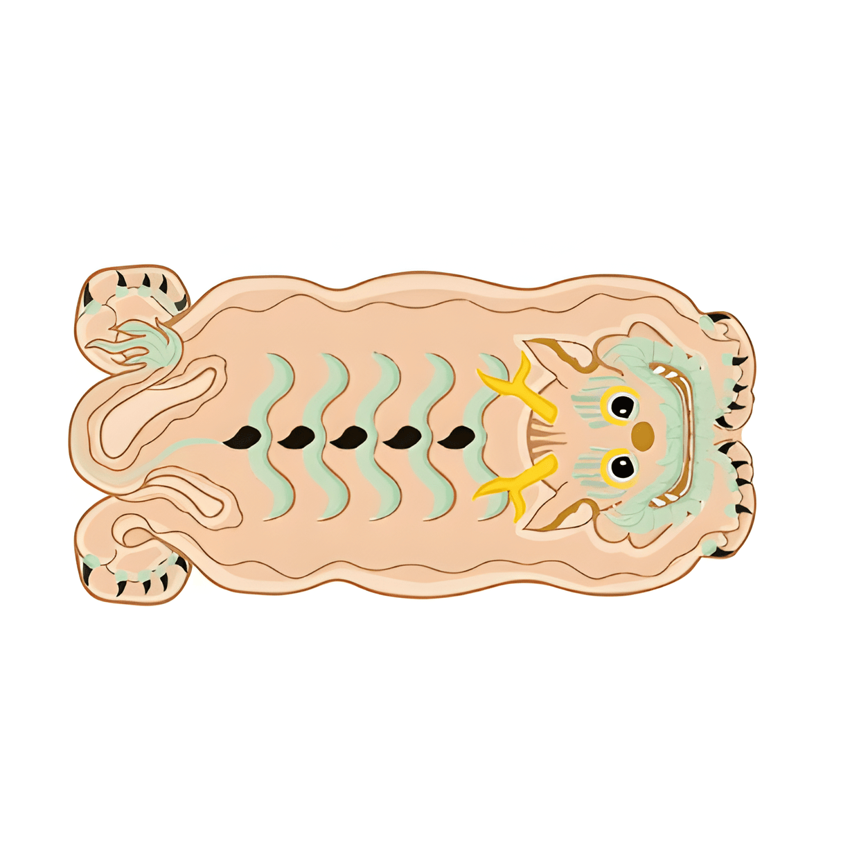 SnuggleNest - Rund matta med nyckfullt drakeskratt MILA Sverige