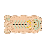 SnuggleNest - Rund matta med nyckfullt drakeskratt MILA Sverige