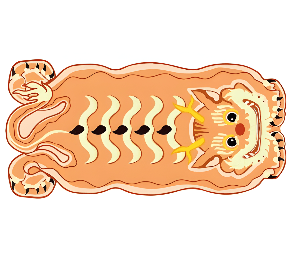 SnuggleNest - Rund matta med nyckfullt drakeskratt MILA Sverige