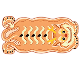 SnuggleNest - Rund matta med nyckfullt drakeskratt MILA Sverige