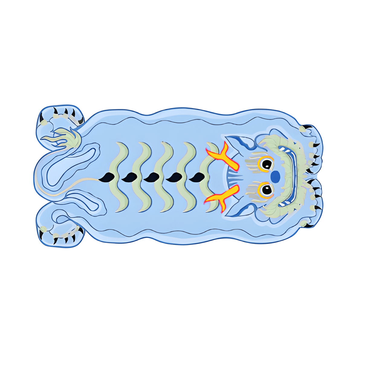 SnuggleNest - Rund matta med nyckfullt drakeskratt MILA Sverige