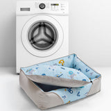 Fyra väggars stödjande husdjursbädd Mysig Hållbar Ekologisk Vänlig Carvallo