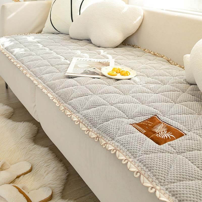 Brödform Chenille Halkfri Soffaöverdrag för Soffa Carvallo