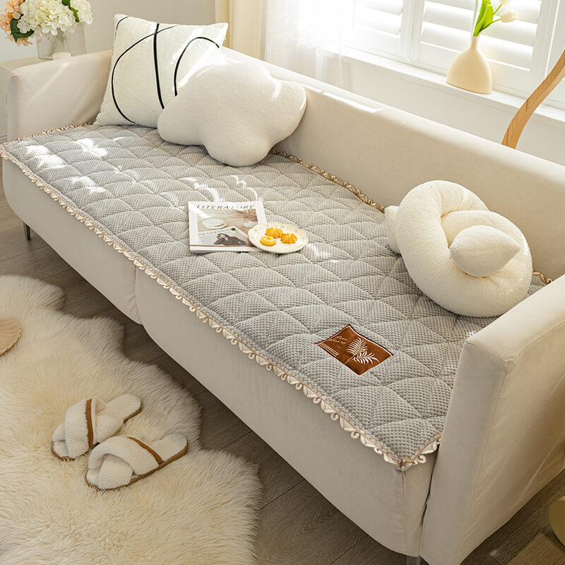 Brödform Chenille Halkfri Soffaöverdrag för Soffa Carvallo