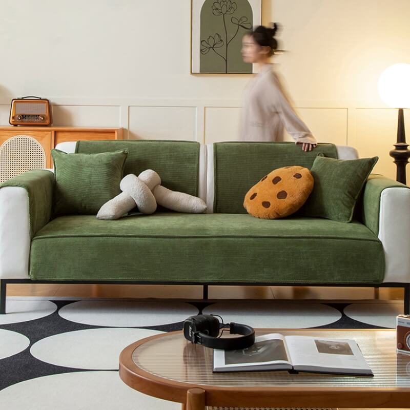 Chic Corduroy Soffskydd Antisklipp Sofföverdrag 70x70 cm Carvallo