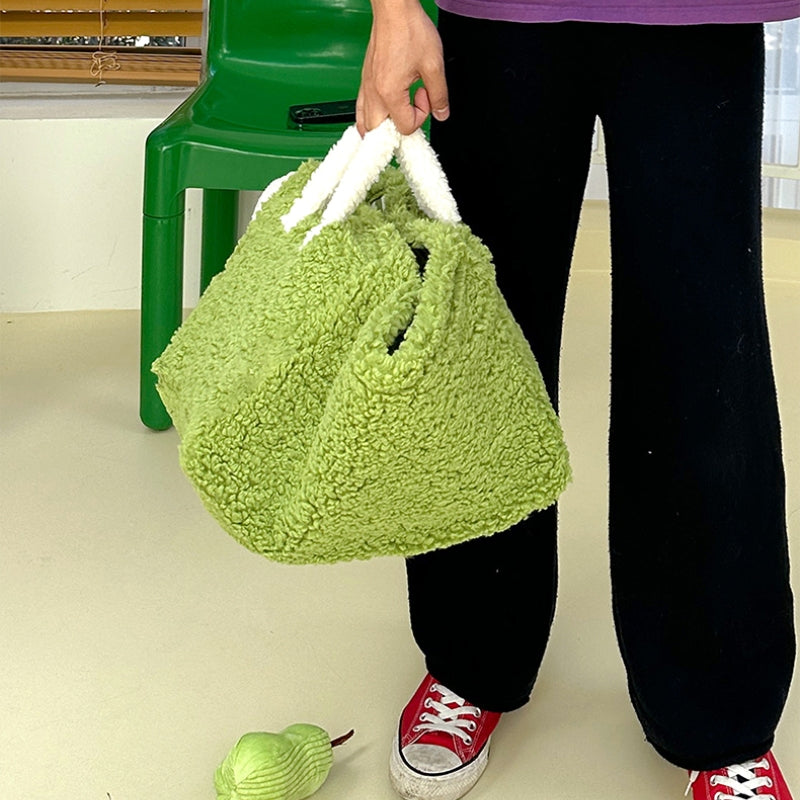 Söt Monstret Förvaringskorg Stilren Hållbar Bärbar Lammull Carvallo