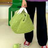 Söt Monstret Förvaringskorg Stilren Hållbar Bärbar Lammull Carvallo