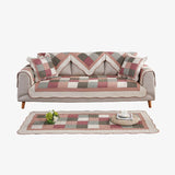 Bomullsquiltad tvättbar halkfri sofföverdrag med komfort Carvallo