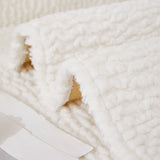 Krämfärgad Berberfleece Anti-scratch Sofföverdrag Carvallo