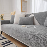 Krämfärgad Berberfleece Anti-scratch Sofföverdrag Carvallo