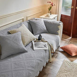 Fashion Leaf Trim Cotton Washable Sofföverdrag 70x70 cm Carvallo