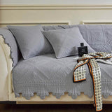 Fashion Leaf Trim Cotton Washable Sofföverdrag 70x70 cm Carvallo