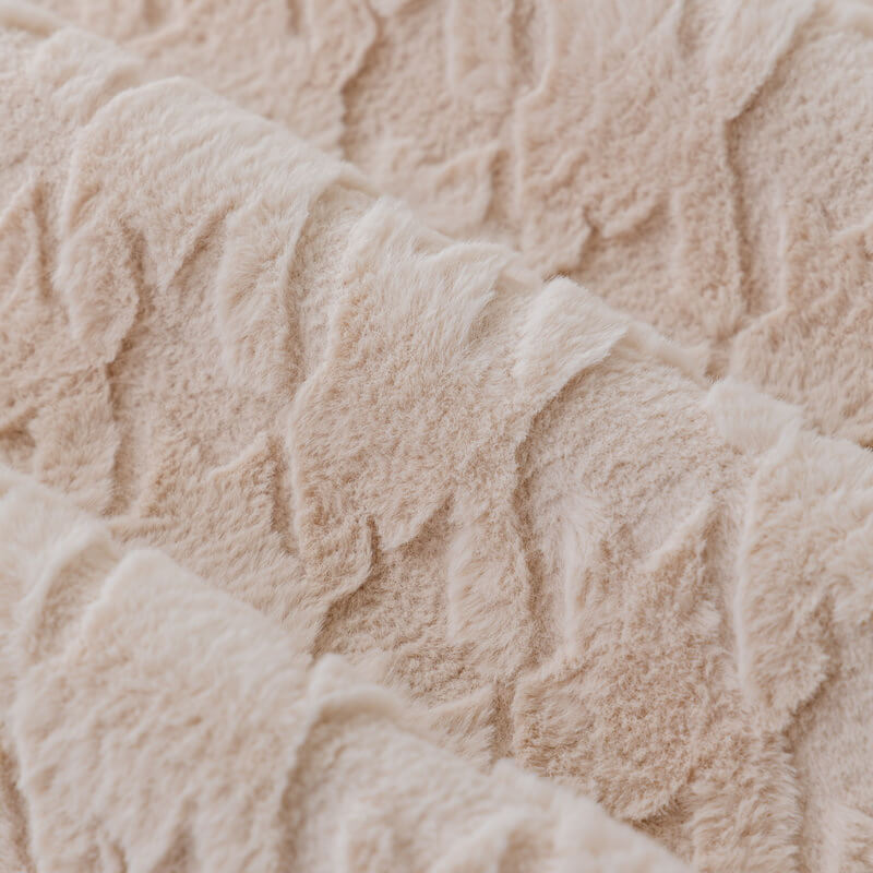 Lätt lyxig plysch houndstooth oregelbundet sofföverdrag Carvallo