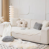 Lätt lyxig plysch houndstooth oregelbundet sofföverdrag Carvallo