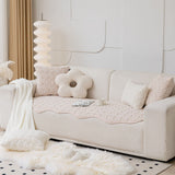 Lätt lyxig plysch houndstooth oregelbundet sofföverdrag Carvallo