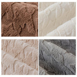 Lätt lyxig plysch houndstooth oregelbundet sofföverdrag Carvallo