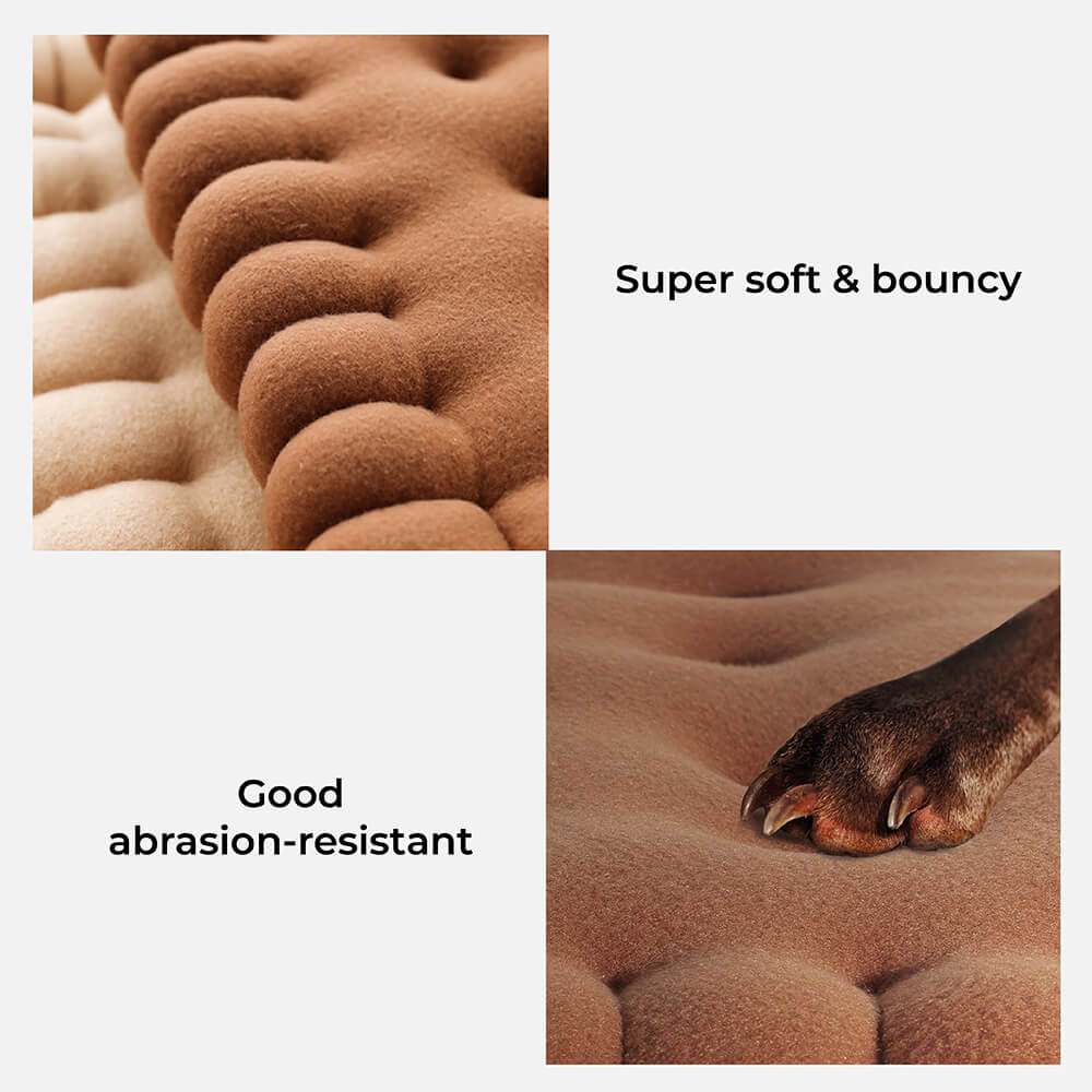 Fantasifull Biscuit Hundsäng Bekväm Mjuk Hållbar Snabbtorkande Carvallo