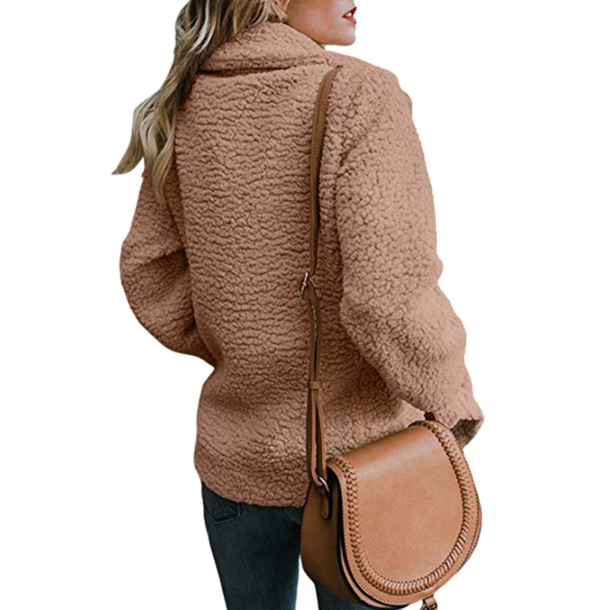 Oversized fluffig fleecejacka för kvinnor-Hemnix-Hemnix