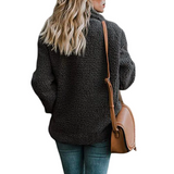Oversized fluffig fleecejacka för kvinnor-Hemnix-Hemnix
