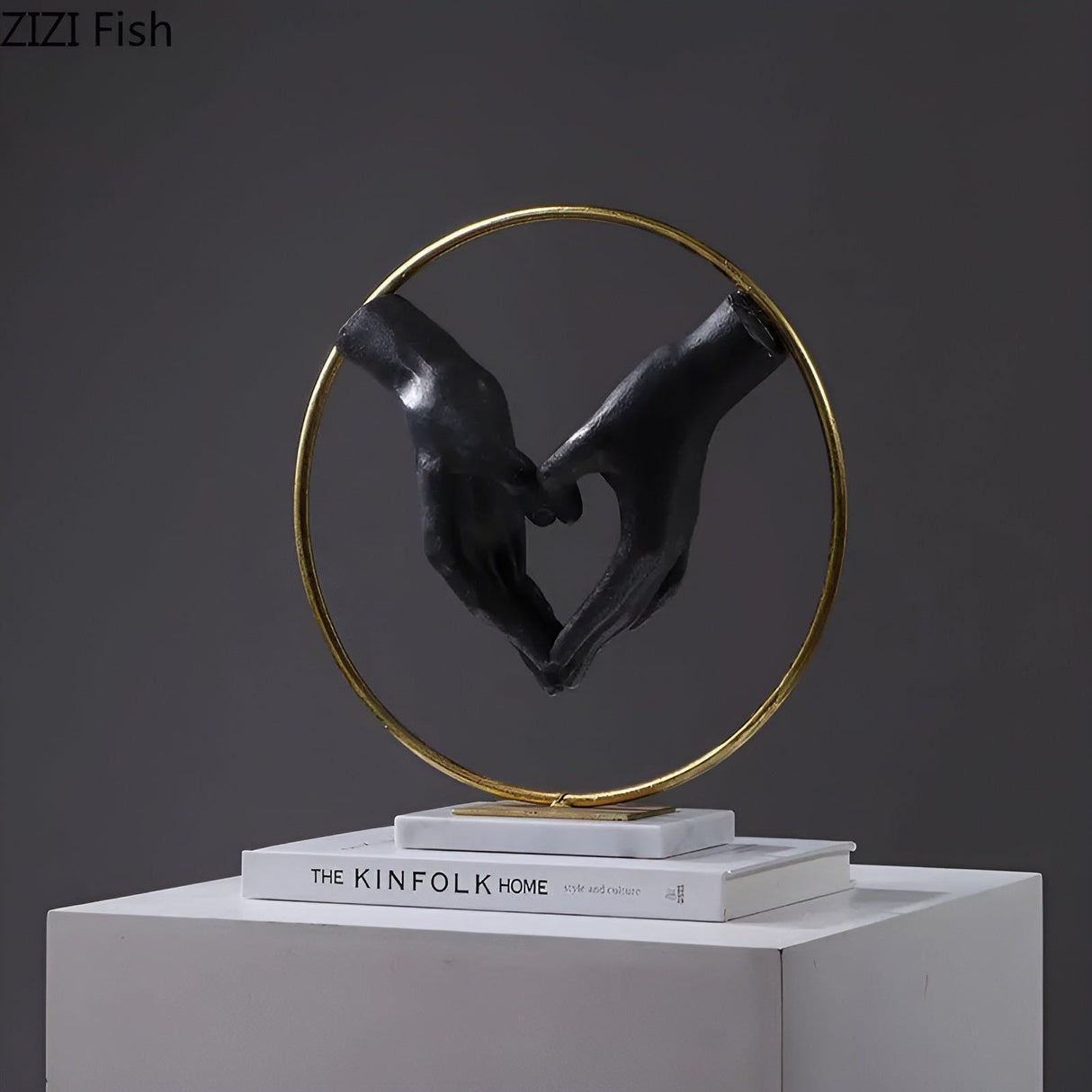 Handshake Decor - Kreativ Skakande Händer Staty för Lyxig Dekoration Carvallo