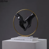 Handshake Decor - Kreativ Skakande Händer Staty för Lyxig Dekoration Carvallo