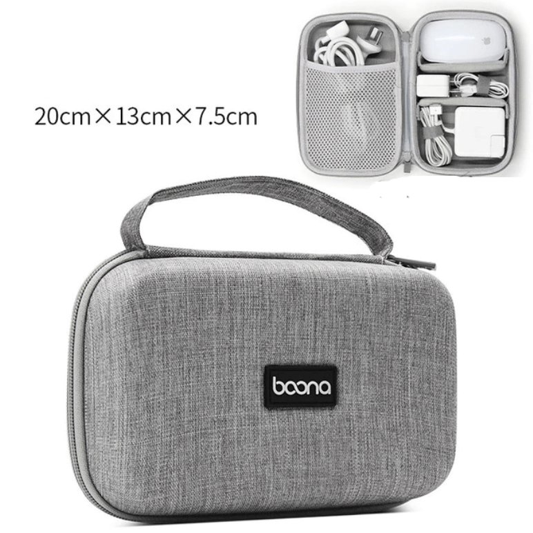 Kabelorganisatör Travel Case-Travel-Hemnix-Grå-Hemnix