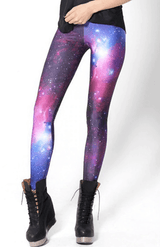 3D-utskrivna Galaxy Leggings-Clothes for women-Bellasverige-Hemnix