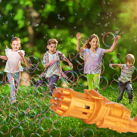 Automatisk Gatling Bubble Gun-Kids-Hemnix-Guld-Hemnix