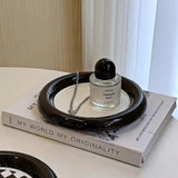 Geometrisk design keramisk tallrik för stilfull servering 20 cm Carvallo