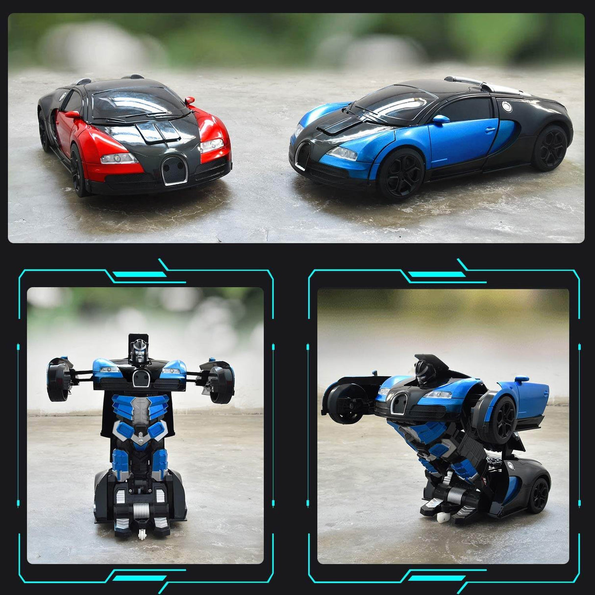 Fjärrkontroll Transformering Robotbil Leksak Carvallo